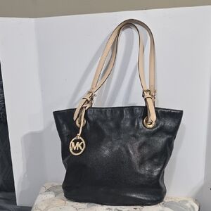 Michael Kors Black Leather Tote